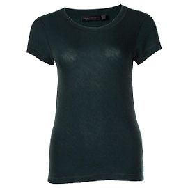 Donna Karan short sleeve knitted top Green