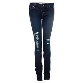 Jeans azul rasgado J Brand Azul