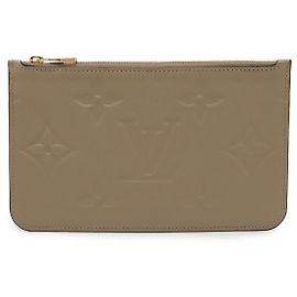 Pochette Neverfull MM in Monogram Empreinte Louis Vuitton Marrone