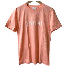 Autre Marque Camiseta de algodón con estampado de logo Patou Rosa