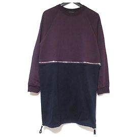 Autre Marque 2-Wege Kleid Cedric Charlier Lila Marineblau