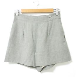 Autre Marque FOXEY Flare Wool Shorts Grey