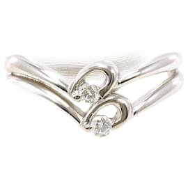 Autre Marque-PT900 Platinum Diamond Ring-Silvery