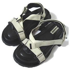 Jil Sander Plattform Sandalen Schwarz Roh