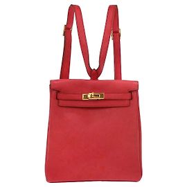 Hermès Hermes Kelly Ado Rucksack Gulliver 20 Rot