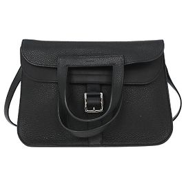 Borsa Halzan Hermès Clemence 31 Nero