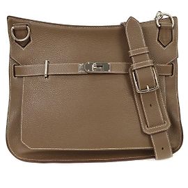 Sac Jypsière Hermès Clemence 37 Marron
