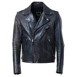 Autre Marque-Hollywood Trading Company Leather Jacket-Brown