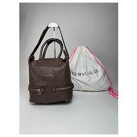 Chloé Bolsa de couro vintage Chloe 2Way marrom Marrom