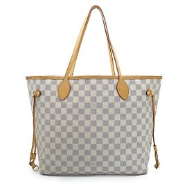 Louis Vuitton Neverfull MM Damier Azur Branco