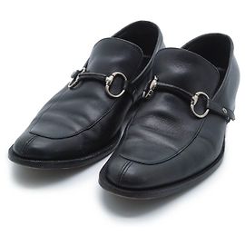 Gucci Horsebit Leather Shoes Men 8 1/2 E Black