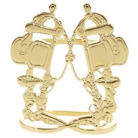 Anello per sciarpa in metallo dorato Bride de Gala Hermès D'oro