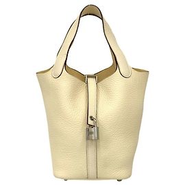 Bolsa Hermès Picotin Lock PM Branco