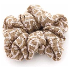 Haarband Hermès Claudia Chaine d'Ancre Weiß Beige