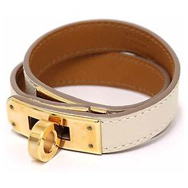 Hermès Bracelet en cuir charm Hermes Kelly Double Tour Autre
