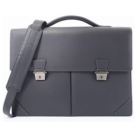 Alfred Dunhill Dunhill Men's Sidecar A4 Double Document Case Black