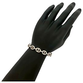 Pulseira Bangle em Prata 925 Chaine d'Ancre Enchaine da Hermès Prata