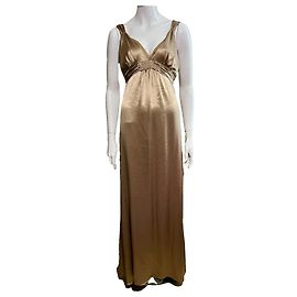 Vera Wang Superbe robe de soirée vintage dorée Doré