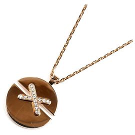 Colar de diamante Jeux de Liens Harmony em ouro rosa 18K da Chaumet Outro