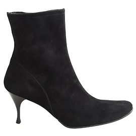 Bottines Carel en daim noir taille 41 Noir