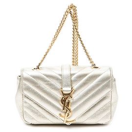 Bolsa de Couro Dourado YVES SAINT LAURENT - 103029 Dourado
