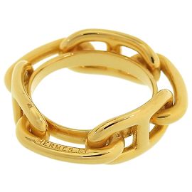 Hermès Anello per sciarpa Chaine d'Ancre Hermes Lugate D'oro