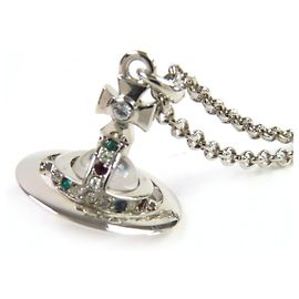 Collar Péndulo Petite Orb de Vivienne Westwood Plata