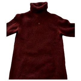 Chanel Oversized Rollkragenpullover Bordeaux Mohair S Bordeaux