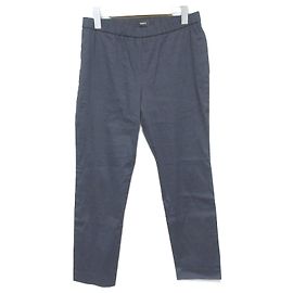 Theory Leinen Stretch Easy Pants Blau
