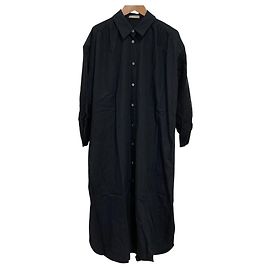 Abito Camicia Millie in Popeline Urbana Theory Luxe Blu Blu navy