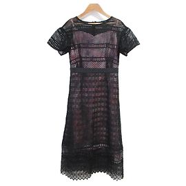 Autre Marque Mika Ninagawa Hanabi Spitzenkleid Set Schwarz