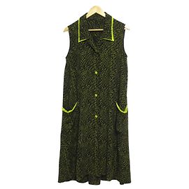 Autre Marque Robe Hiroko Koshino Noir Jaune