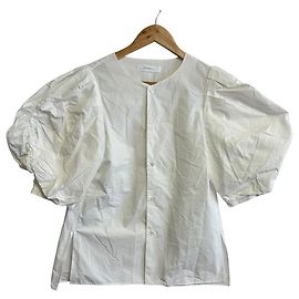 Autre Marque Camisa de Manga Abullonada STINA Blanco