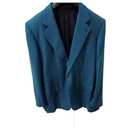 Autre Marque-ISAIA BLUE MENS BLAZER JACKET 52-Dark blue