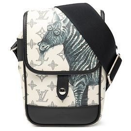 Sac Messenger BB Monogram Savannah Louis Vuitton Blanc Bleu Marine