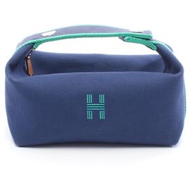 Hermes Hermès Brides A Black PM Handbag Blue Green