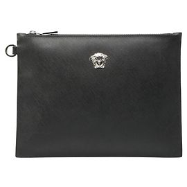 Borsa Clutch Medusa di Versace Nero