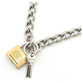 Collana Locker Balenciaga Argento D'oro
