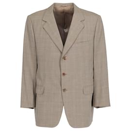 Hermès Beige Herringbone Wool Jacket Beige