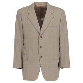 Veste en laine beige à chevrons Hermès Beige
