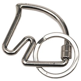 Hermès Chaveiro com Motivo de Cavalo Hermes Prata