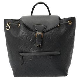 Zaino Montsouris PM Noir in Monogram Empreinte Louis Vuitton Nero