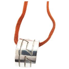 Hermès Colar Pendente Hermes Move H 925 Marrom