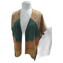 Autre Marque chaqueta de ante estilo country western emerindin, talla 38 Camello