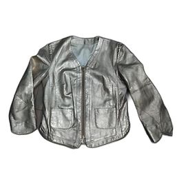Veste perfecto Zadig & Voltaire Taille M / 38 Cuir d’agneau doré Doré
