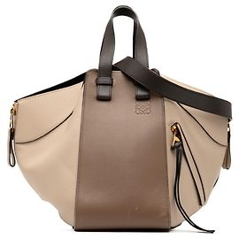 LOEWE Anagram Hammock Small Handbag Brown Beige