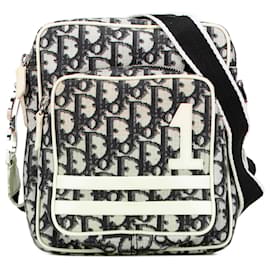 Dior-Dior Black Diorissimo Trotter Coated Canvas Crossbody-Black