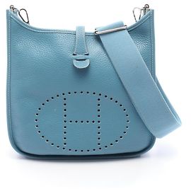 Bolsa de Ombro Hermès Evelyn 3 Trois PM Azul