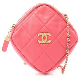 Bolsa de Ombro Matelassé CHANEL Rosa