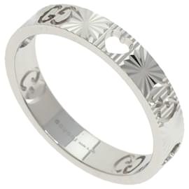 Gucci-Gucci Icon Heart Band Ring in 18K White Gold-Other